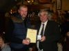 Enda Clarke receiving his award