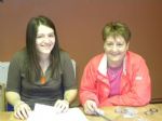 Adjudicator Mairead Graham and Call Stewart Geraldine Donnelly